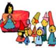 Dibujo de Blancanieves con los enanitos
