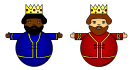 Descargate a los reyes magos en color