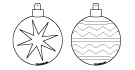 Bolas de Navidad para Colorear